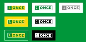 Reproducción de los nuevos logos de la ONCE en sus distintas versiones de color