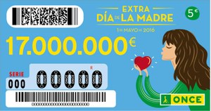Reproducción del cupón del sorteo del Día de la Madre