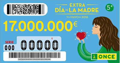 Reproducción del cupón del sorteo del Día de la Madre