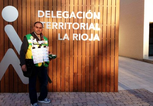 Baltasar Jiménez, a la puerta de la sede de la nueva Territorial riojana