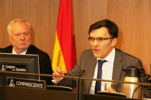 El representante de la ONCE, en otro momento de su intervención