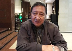 El presidente de los ciegos ecuatorianos, Mario Purancajas