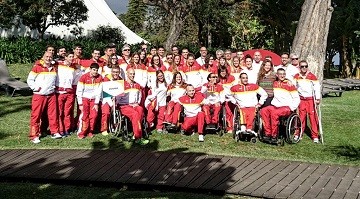 El equipo español en el Europeo de Portugal, al completo