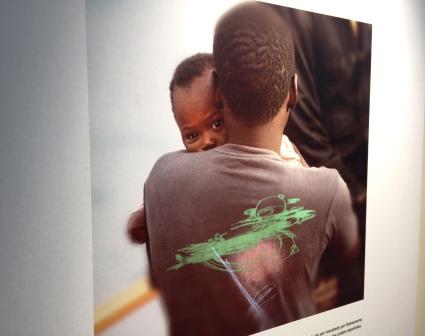 Una de las fotografías expuestas en la muestra instalada en la sede del Parlamento andaluz