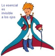 Una imagen de 'El Principito', con la leyenda "Lo esencial es invisible a los ojos"