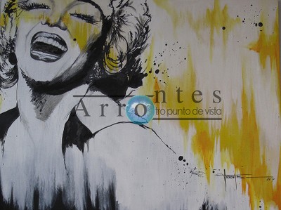 Marilyn Monroe retratada por Arrontes