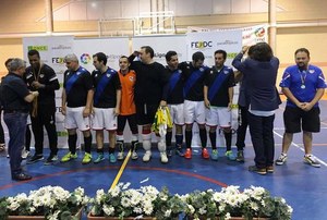 El equipo madrileño recibe en Ciudad Real las medallas de ganadores del Campeonato nacional de Fútbol Sala
