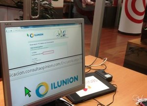 Imagen de una pantalla de ordenador abierta por la página de la encuesta del Observatorio