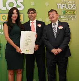Un aspecto de la entrega de los Premios Tiflos de Periodismo