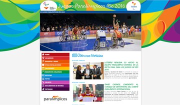 Imagen del nuevo siete dedicado a Río de la web del Comité Paralímpico