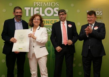 Chema Forte (director de Radio 5) recogió el premio de radio, por ausencia de su autora, Cristina Hermoso