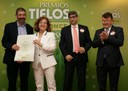 Chema Forte (director de Radio 5) recogió el premio de radio, por ausencia de su autora, Cristina Hermoso
