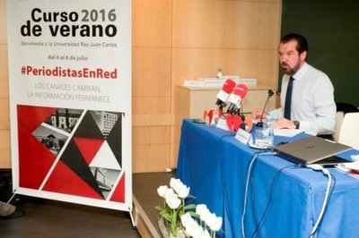 Jesús Ortiz, en la presentación del informe