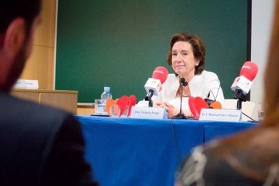 Victoria Prego durante su intervención
