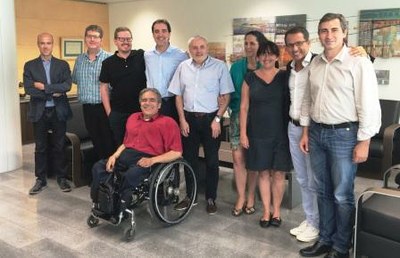 Foto de familia del jurado de los premios en Cataluña