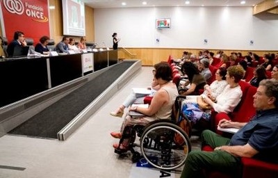Gran expectación en la sede de Fundación ONCE en la presentación de la nueva edición de ayudas del FSE