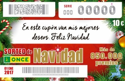 Reproducción de un cupón del Sorteo Extraordinario de Navidad