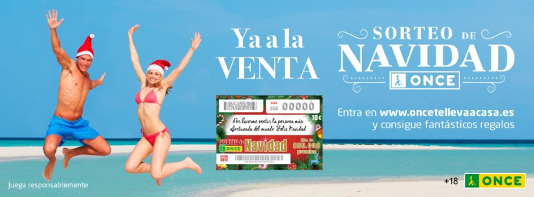 Cartel promocional del Sorteo Extraordinario de Navidad