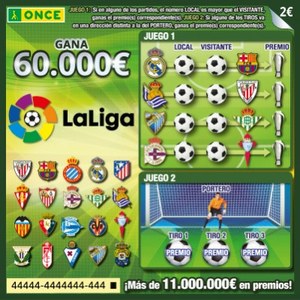 Un nuevo boleto del rasca 'La liga'