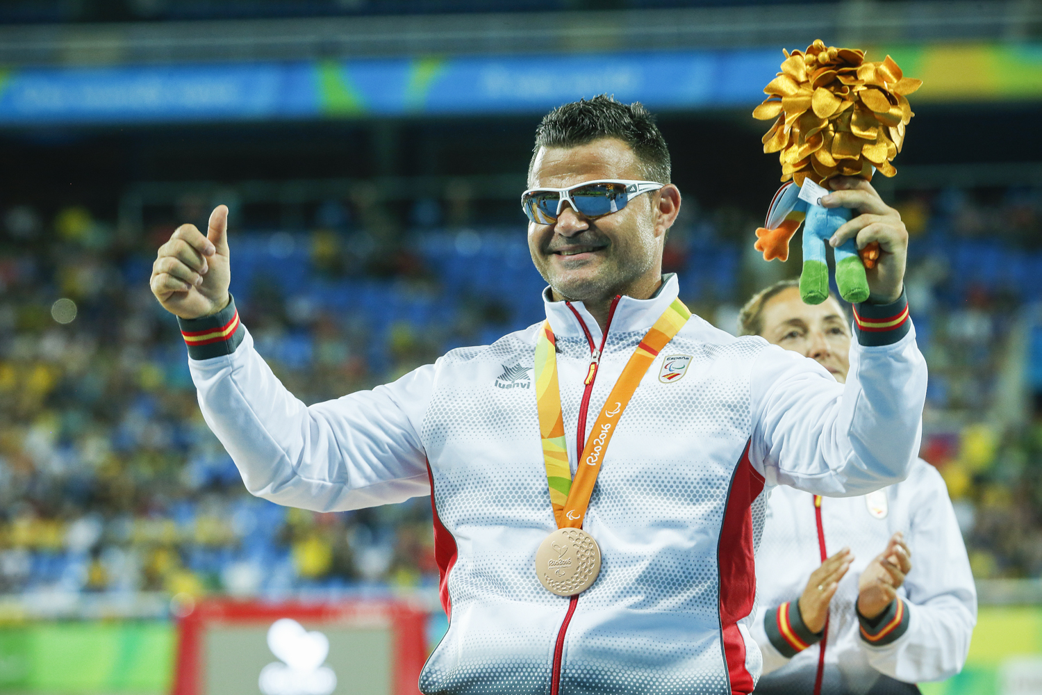 El bronce del atleta David Casinos en lanzamiento de disco 