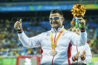 El bronce del atleta David Casinos en lanzamiento de disco 