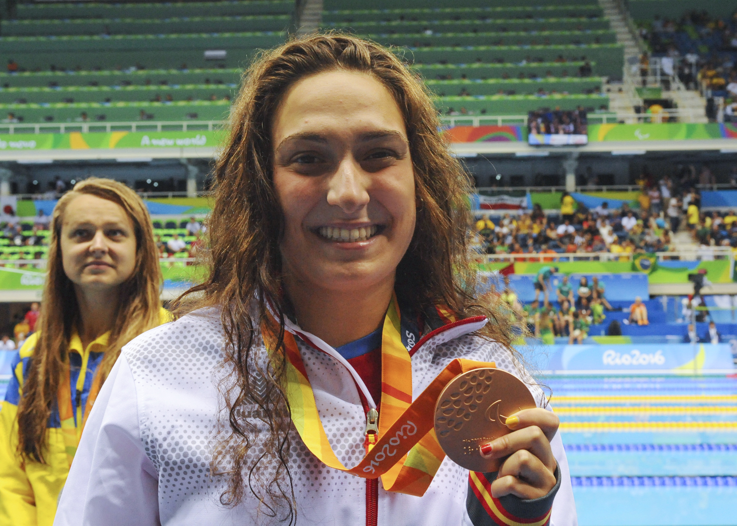 La nadadora Ariadna Edo, bronce en los 400 libre