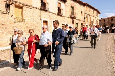 Grupo de mayores afiliados de visita turística