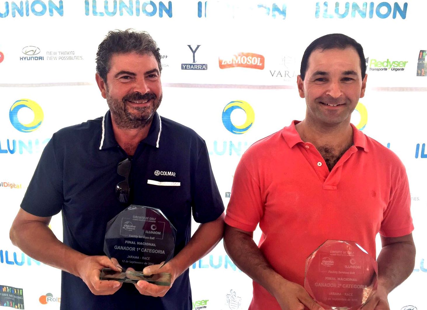 José Miguel Velasco y Javier Camarillo, ganadores del circuito de golf ‘ILUNION-Objetivo St. Andrews 2016’