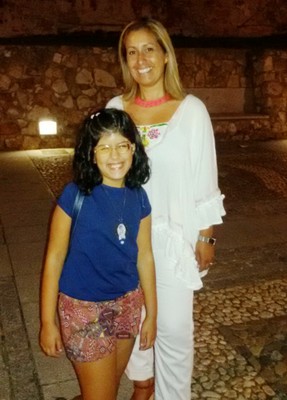 Sabrina Araceli con su madre Liliana 