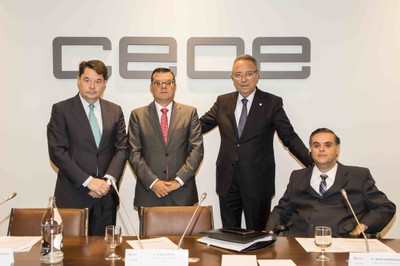 De Izquierda a derecha: Carlos Vogeler, Jose Luis Martínez Donoso, Joan Gaspar  y Jesús Hernández