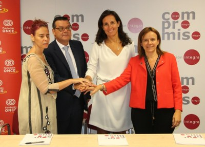 De izquierda a derecha, Virginia Carcedo, José Luis Martínez Donoso, Ana Muñoz de Dios y Paola del Río