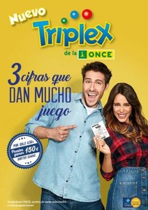 Imagen del cartel anunciador del nuevo Triplex de la ONCE