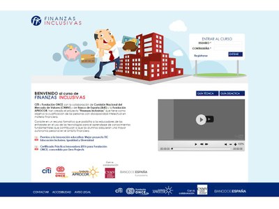 Pantallazo de Finanzas Inclusivas