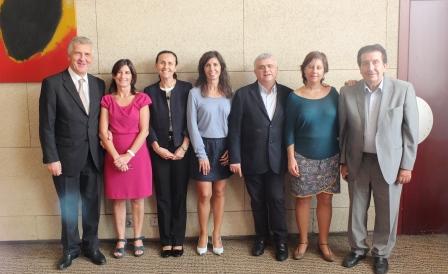 Miembros del jurado valenciano, reunidos en la Delegación Territorial de la ONCE