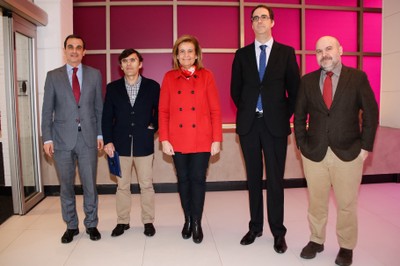 Báñez con los respresentantes del CERMI y de ILUNION Hotels