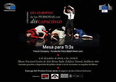 Cartel de "Mesa para Tr3s"
