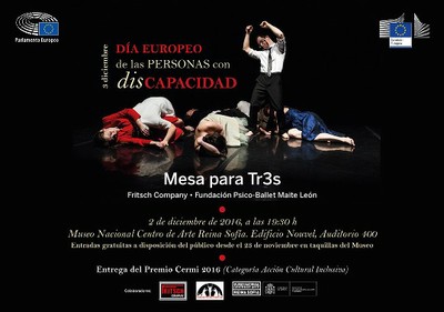 Cartel de "Mesa para Tr3s"