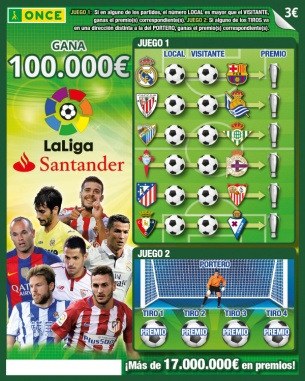 Cartel promocional del renovado rasca 'La Liga'