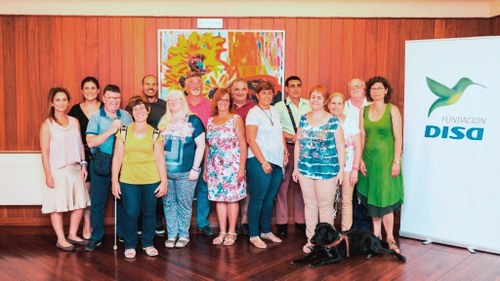 Profesor y alumnos del curso "Cámara Lúcida"