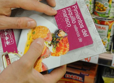 Productos de alimentación en braille