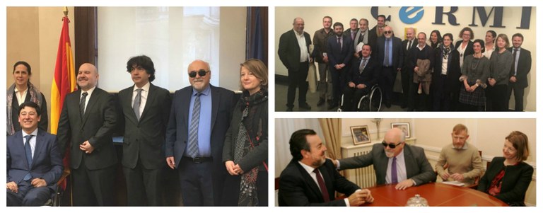 Collage visita a España de Yannis Vardakastanis
