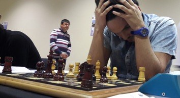 Eduardo Méndez en el transcurso de una de las partidas