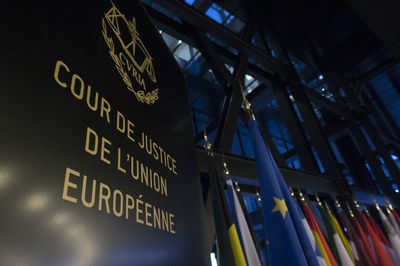 Entrada al edificio del Tribunal de Luxemburgo