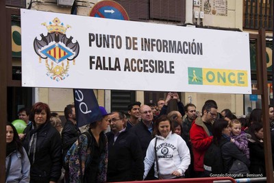 Las fallas accesibles disponen de puntos de información habilitados por la ONCE