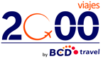 Logotipo de 'Viajes 2000'