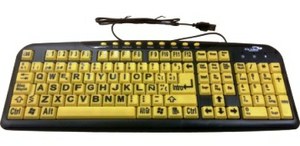 Teclado de alto contraste del CIDAT