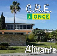 Cartel promocional del CRE de la ONCE en Alicante