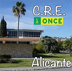 Cartel promocional del CRE de la ONCE en Alicante