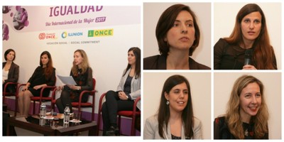 Collage de imágenes de las ponentes (de izquierda a derecha y de arriba a abajo) An-Sofie Leenknecht , Vanessa Zorrilla, Leticia Ventura y Patricia Sanz 