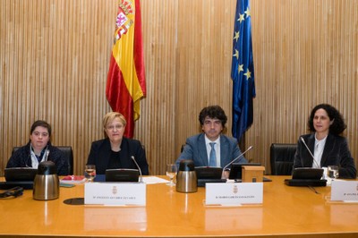 Mesa inaugural del Congreso presidida por Mario Garcés, junto a Ana Peláez ( a la derecha de la imagen)